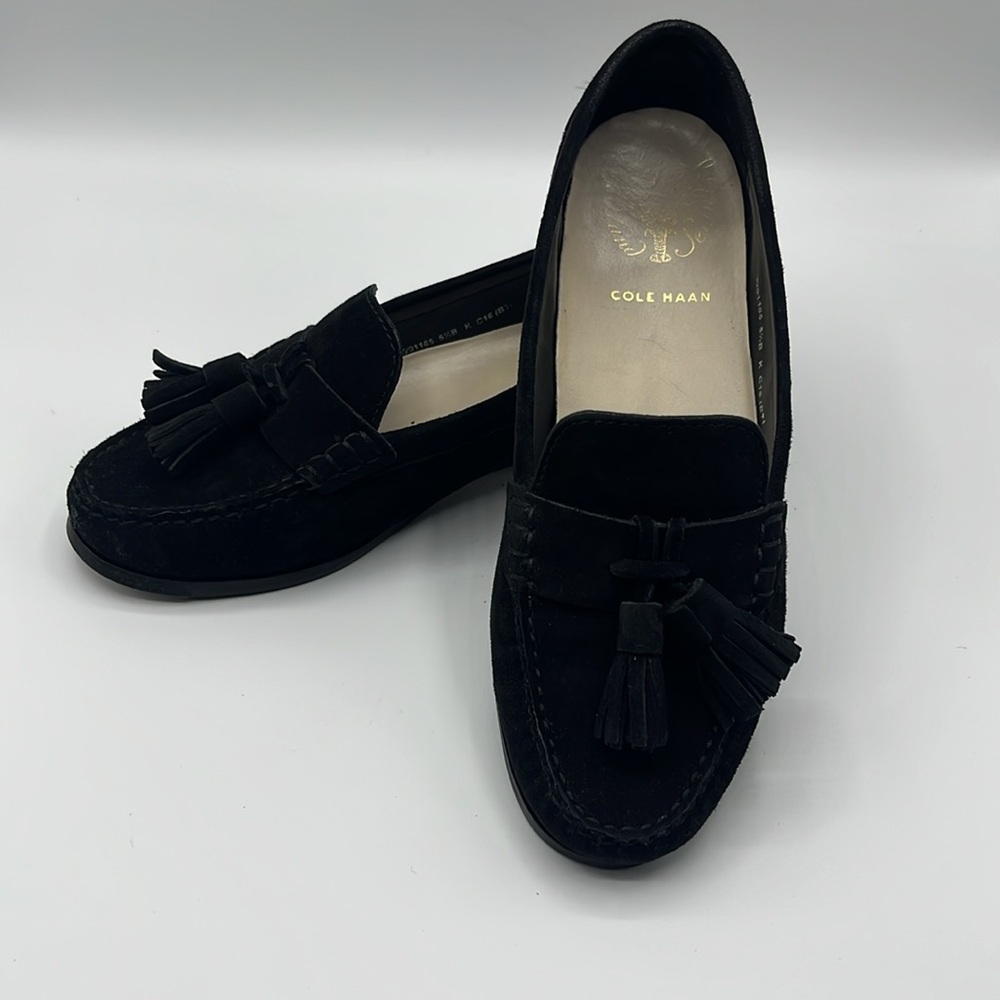 Cole Haan Pinch Tassel Suede Loafers